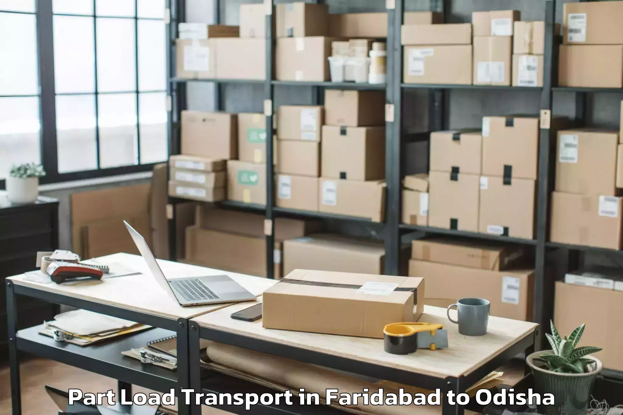 Book Faridabad to Laikera Part Load Transport Online